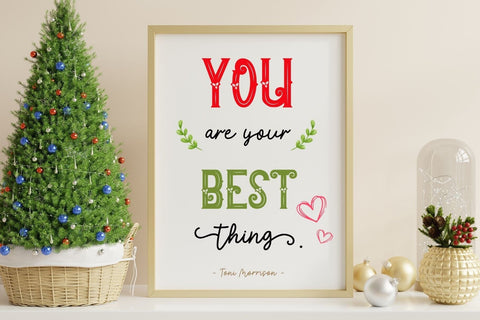 Christmas Festivals - Font Duo Font AnningArts Design 