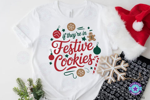 Christmas festive cookies SVG, Christmas Quote T shirt Design, Christmas Illustration SVG FiveStarCrafting 