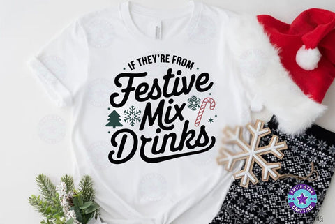 Christmas Festive Mix Drinks SVG , Christmas T shirt, Christmas Illustration SVG FiveStarCrafting 