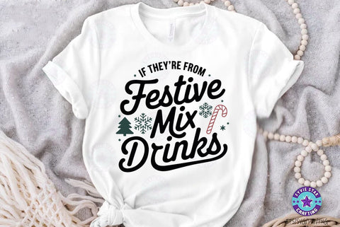Christmas Festive Mix Drinks SVG , Christmas T shirt, Christmas Illustration SVG FiveStarCrafting 