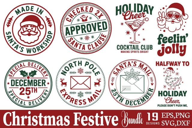 Christmas Festive SVG Bundle SVG Angelina750 