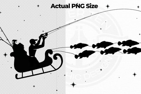 Christmas Fishing SVG AfterTenDesign 