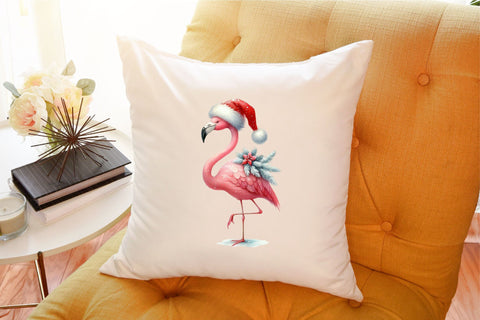 Christmas Flamingo Sublimation Clipart Sublimation designartist 