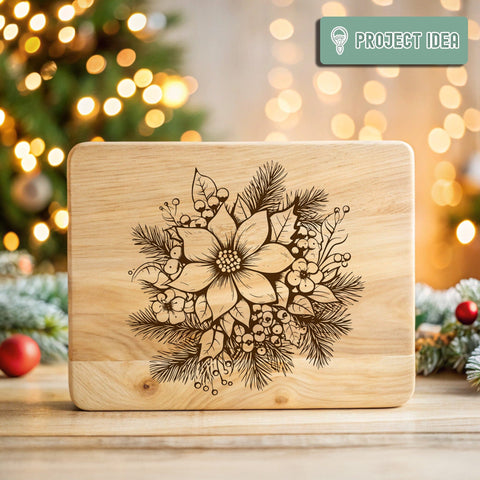 Christmas Flowers Poinsettias Svg Dxf Png Jpg SVG CraftySVGStudio 