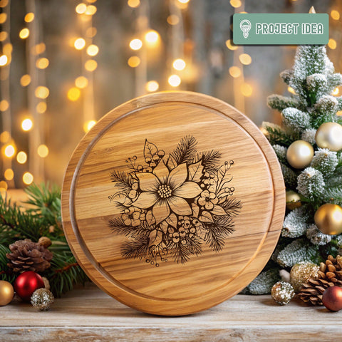 Christmas Flowers Poinsettias Svg Dxf Png Jpg SVG CraftySVGStudio 