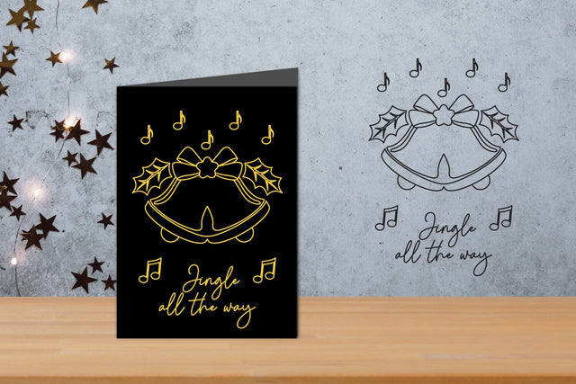 Christmas Foil Quill, Single Line SVG, Outline Design SVG zafrans studio 
