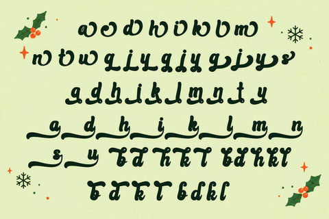 Christmas Font - Beloved Holiday Font Mozarella 
