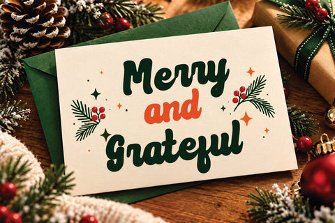 Christmas Font - Beloved Holiday Font Mozarella 