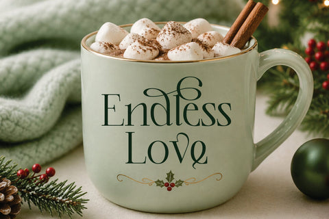 Christmas Font – Family Blessings Font Mozarella 