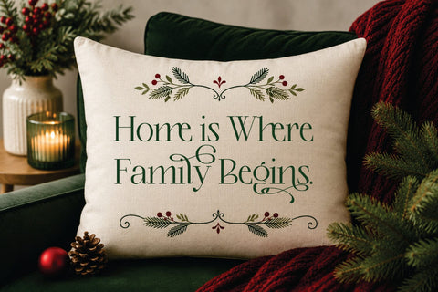 Christmas Font – Family Blessings Font Mozarella 