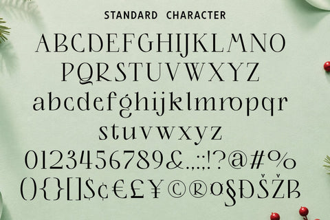 Christmas Font – Family Blessings Font Mozarella 