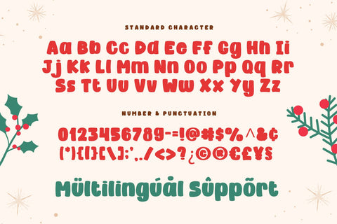 Christmas Font - First Christmas Font Mozarella 