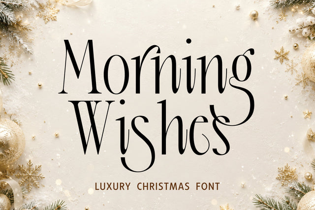 Christmas Font – Morning Wishes Font Mozarella 