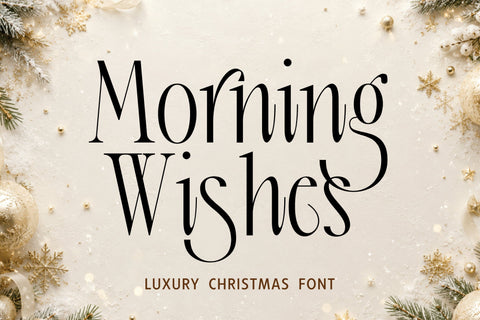 Christmas Font – Morning Wishes Font Mozarella 