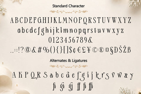 Christmas Font – Morning Wishes Font Mozarella 