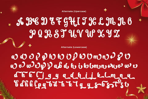 Christmas Font Mozarella 