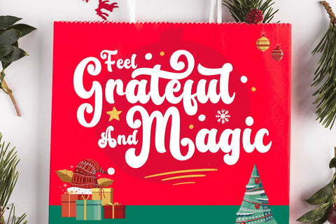 Christmas Font Mozarella 