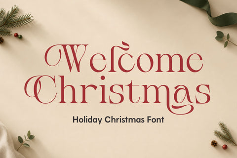 Christmas Font – Welcome Christmas Font Mozarella 