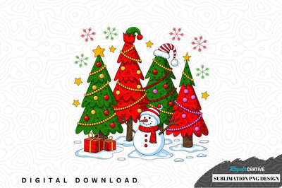 Christmas forest sublimation png design Sublimation Regulrcrative 