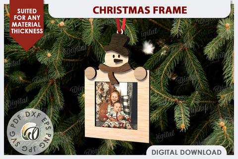 Christmas Frames Laser Cut Bundle. Christmas Decor SVG SVG Evgenyia Guschina 