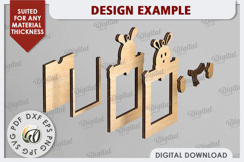 Christmas Frames Laser Cut Bundle. Christmas Decor SVG SVG Evgenyia Guschina 