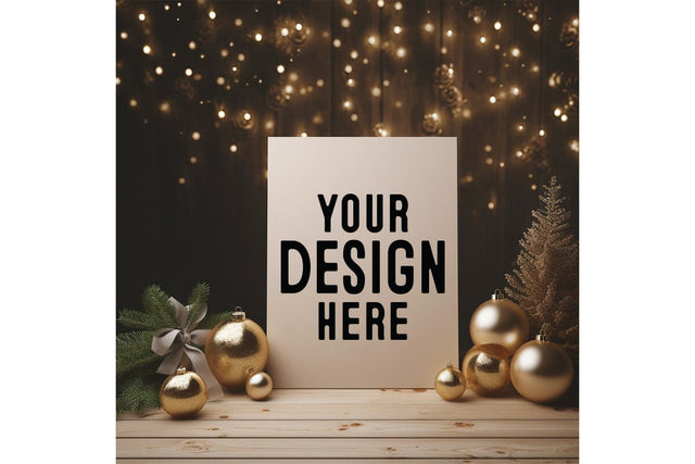 Christmas Free Background Mockup. Mock Up Photo Craftlabsvg24 