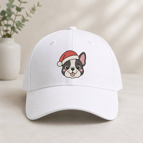 Christmas French Bulldog Embroidery Design – Cute Frenchie Santa Hat Dog Machine Embroidery File Embroidery/Applique DESIGNS PatternFeed8 