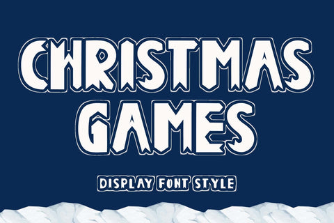 Christmas Games Font Prasetya Letter 