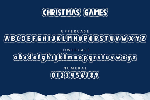 Christmas Games Font Prasetya Letter 