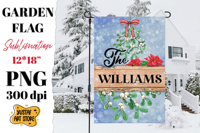 Christmas garden flag sublimation. Family garden flag Sublimation Yustaf Art Store 