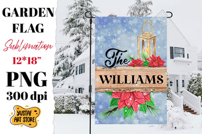 Christmas garden flag sublimation. Family garden flag Sublimation Yustaf Art Store 