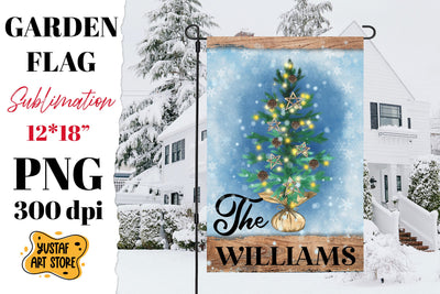 Christmas garden flag sublimation. Family garden flag Sublimation Yustaf Art Store 