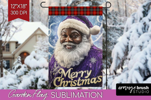 Christmas Garden Flag Sublimation - Winter Welcome Sign PNG Sublimation OrangeBrushStudio 