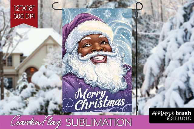 Christmas Garden Flag Sublimation - Winter Welcome Sign PNG Sublimation OrangeBrushStudio 