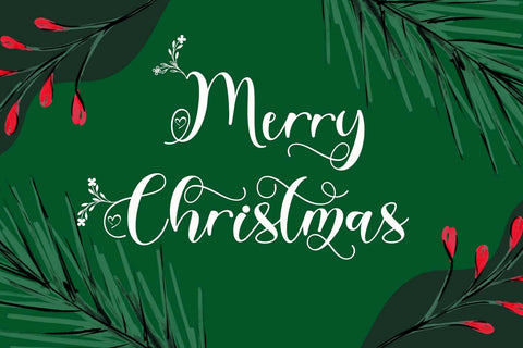 Christmas Garden Font Prasetya Letter 