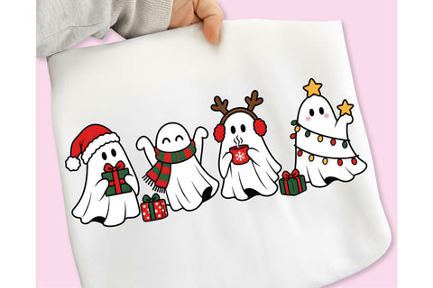 Christmas Ghost PNG, Funny Christmas PNG, Christmas Sublimation PNG Sublimation DesignPlante 503 