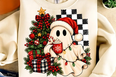 Christmas Ghost Sublimation Design Sublimation DesignPlante 503 