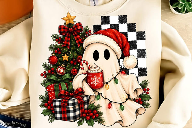Christmas Ghost Sublimation Design Sublimation DesignPlante 503 