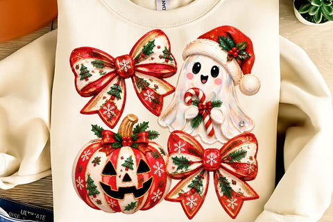 Christmas Ghost Sublimation PNG Design Sublimation DesignPlante 503 