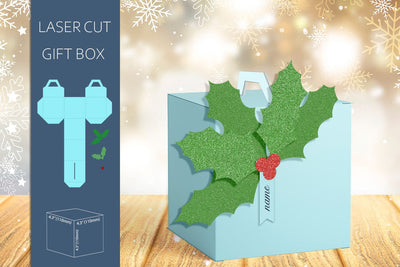 Christmas gift box laser cut, Candy box svg template SVG AnastasiyaArtDesign 
