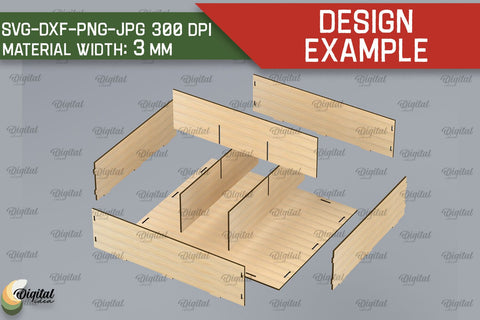 Christmas Gift Box Laser Cut. Christmas Storage Box SVG SVG Evgenyia Guschina 