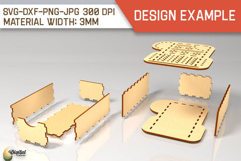 Christmas Gift Boxes Laser Cut Bundle. 3D Favor Boxes SVG SVG Evgenyia Guschina 