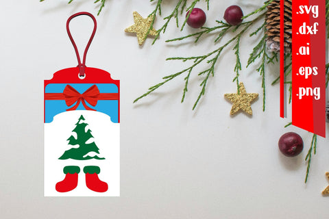 Christmas Gift Card Holder | Christmas Tag 3D Paper zafrans studio 