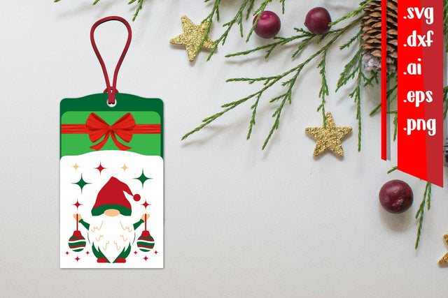 Christmas Gift Card Holder | Christmas Tag 3D Paper zafrans studio 