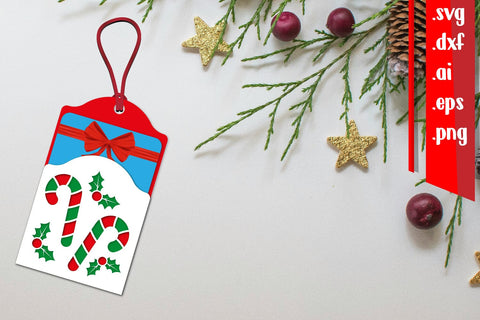 Christmas Gift Card Holder | Christmas Tag 3D Paper zafrans studio 