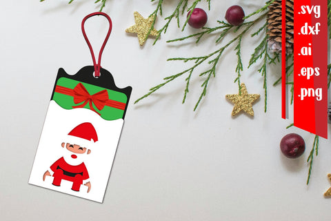 Christmas Gift Card Holder | Christmas Tag SVG zafrans studio 