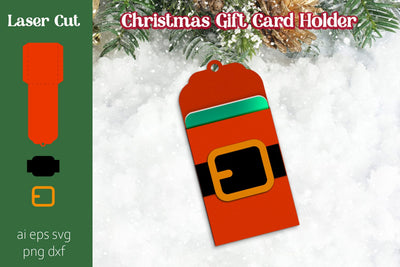 Christmas gift card holder svg papercut 3D Paper AnastasiyaArtDesign 