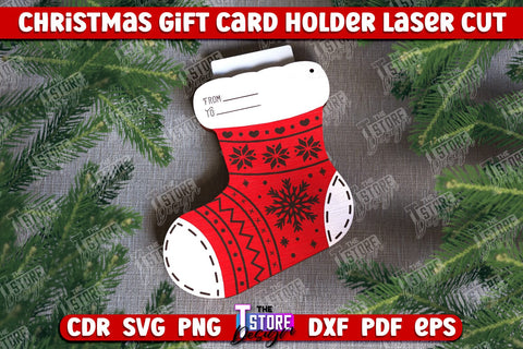 Christmas Gift Cards Bundle | Christmas Gift Idea | Greeting Card | Holidays | CNC Files SVG The T Store Design 