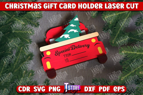 Christmas Gift Cards Bundle | Christmas Gift Idea | Greeting Card | Holidays | CNC Files SVG The T Store Design 