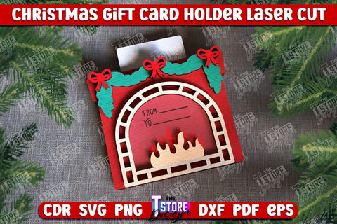 Christmas Gift Cards Bundle | Christmas Gift Idea | Greeting Card | Holidays | CNC Files SVG The T Store Design 